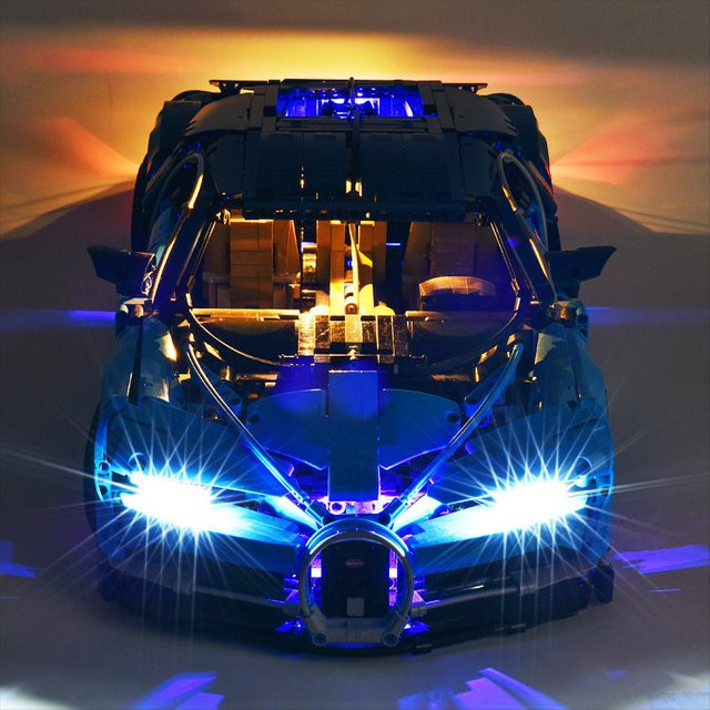 LED-Lichtset in Schwarz für LEGO Bugatti Chiron 42083 Bausteine als dekorative Lampe - Bild 1