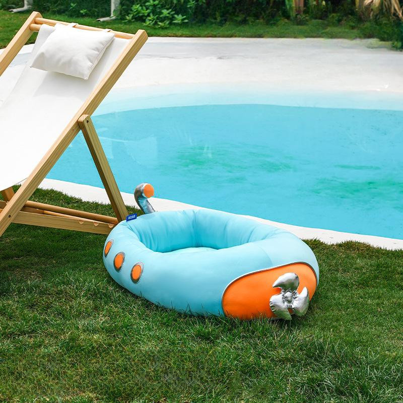 U-Boot-Zwinger Hundebett mit Sommerkühlung für kleine und mittelgroße Hunde, B/T/H: 80 x 55 x 20 cm - Bild 2