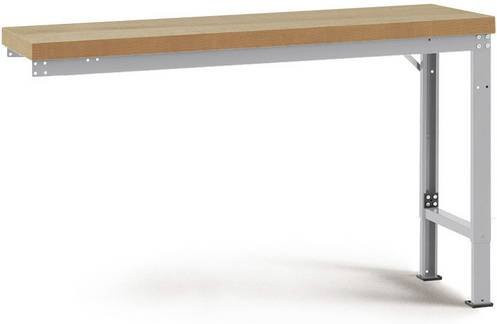 Manuflex WP7025.9006 Werkbank Anbaumodul höhenverstellbar Alusilber B/T/H: 175 x 70 x 70 cm - Bild 1