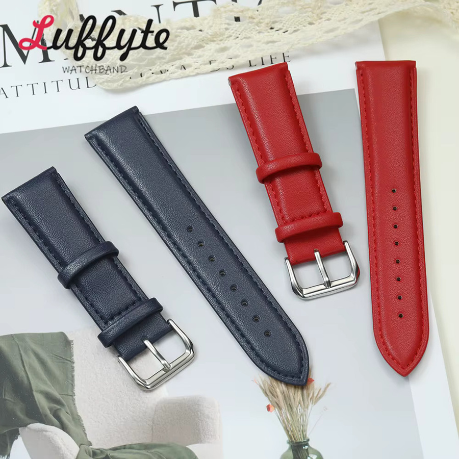 luffyte Uhrenarmband, Leder, Schwarz, Unisex - Bild 2