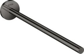 Hansgrohe Axor Uni. Circular Handtuchhalter Wandmontage, poliertes Silber/Schwarz, Breite: 35,4 cm - Bild 1