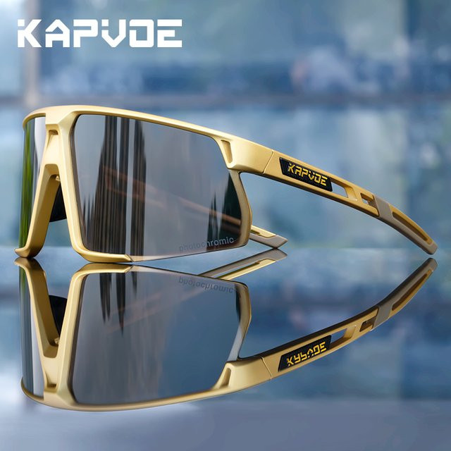 Kapvoe Sonnenbrille, polarisiert, gold, Unisex, Vollrand - Bild 1