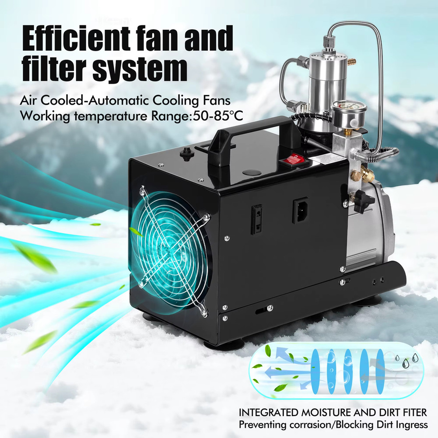 TUXING Elektrischer PCP Hochdruck-Kompressor 300 Bar 4500 Psi für Tauchtanks und PCP Gewehre 220V TXES021 - Bild 4