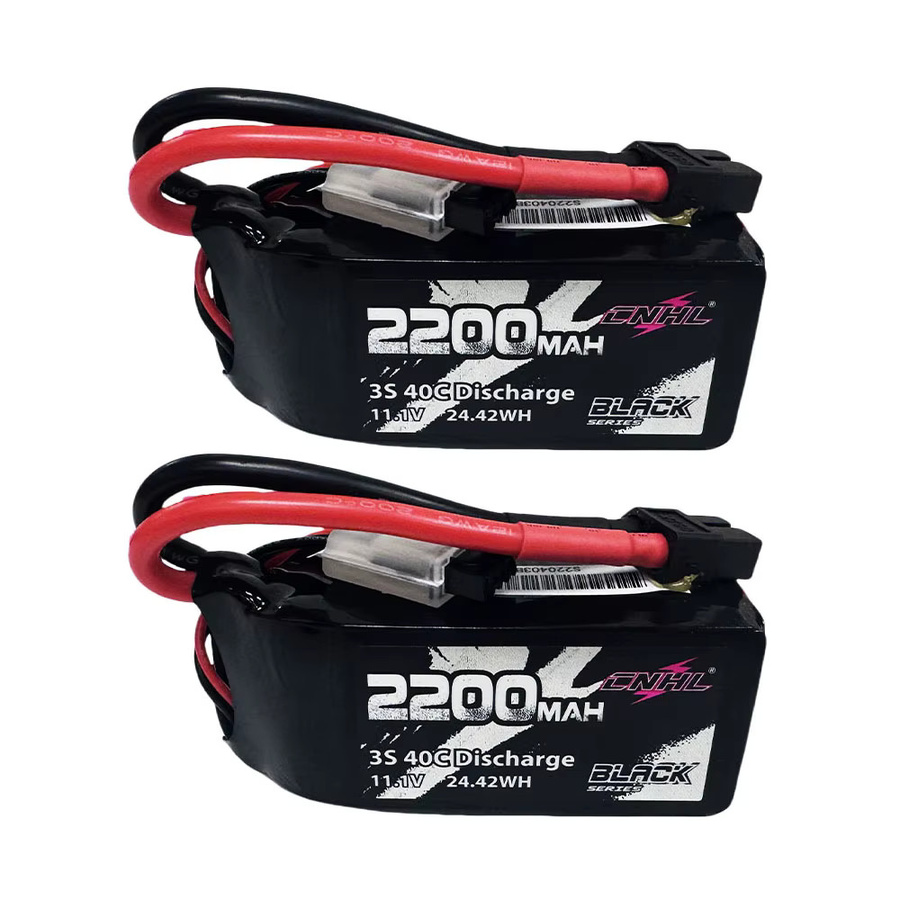 CNHL 3S Lipo Akku 40C 2200mAh 11,1V Shorty mit XT60 Stecker, 2er-Pack - Bild 3