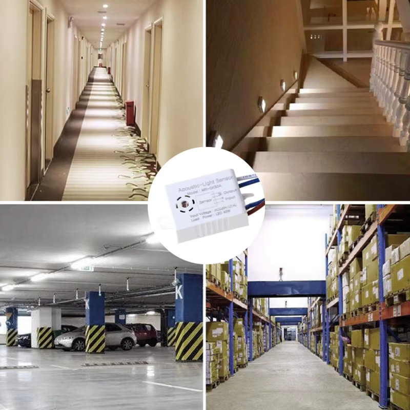 Szaoju Intelligenter Sound- und Bewegungssensor Lichtschalter mit Sprachsteuerung, 220V, Weiß - Bild 3