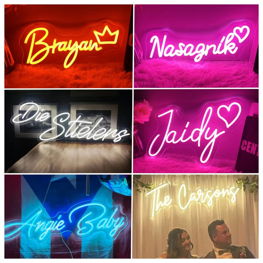 Personalisierte Neon LED Zeichen von ZHAOPAILAO für Hochzeit, Geburtstag, Party, Schlafzimmer oder Bar - Bild 2