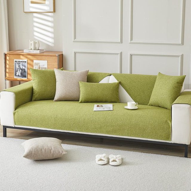 Super Six Sofa-Kissen aus Polyester, rutschfest und waschbar, einfarbig modern, B/T/H: 60 x 60 x 1 cm - Bild 1
