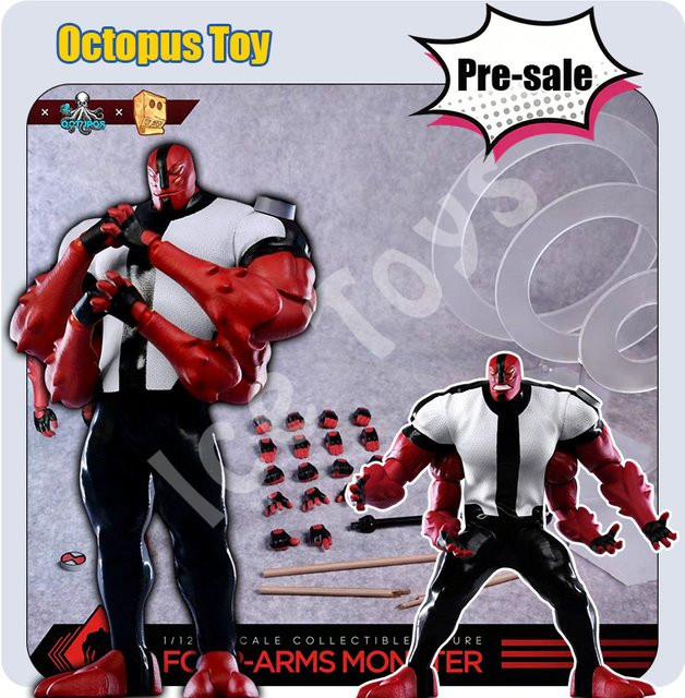 RemadCustom Oktopus-Spielzeug, Spielzeugmaske, Vierarmiges Monster-Buch, Actionfigur, Komplettset mit Zubehör - Bild 1