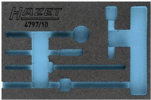 Hazet 2K-Weichschaum-Einlage 163-326L in Blau, B: 11,4 cm, H: 17,2 cm - Bild 1