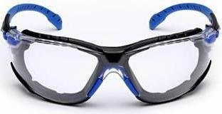 3M Schutzbrille S1101SKT transparent mit Antibeschlag-Schutz Blau-Schwarz EN 166 - Bild 2