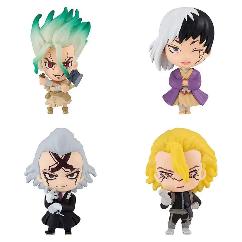 Bandai Dr. STONE Standing Pose Kapselspielzeug Sammelfiguren Senku Ishigami, Gen Asagiri und Xeno Stanford in Multicolor - Bild 3