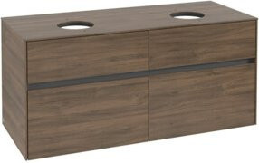V&B Waschtischunterschrank Collaro für 2 Waschbecken in Arizona Oak, B/H/T: 120 x 54,8 x 50 cm - Bild 1