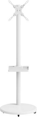 Reflecta TV Stand 43P-2020T TV-Standfuß in Weiß, neigbar, schwenkbar, rotierbar und höhenverstellbar für Fernseher von 43,2 cm bis 109,2 cm - Bild 1
