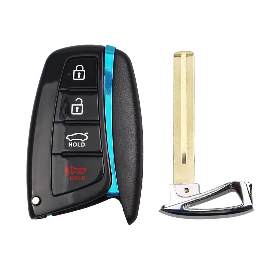 KEYYOU Fernbedienung Gehäuse mit TOY40 Klinge für Hyundai Genesis, Santa Fe, Equus und Azera, Farbe: Schwarz - Bild 3