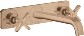 Hansgrohe Axor Citterio Fertigset Waschtischarmatur mit 3-Loch-Ausführung in Rosegold - Bild 1