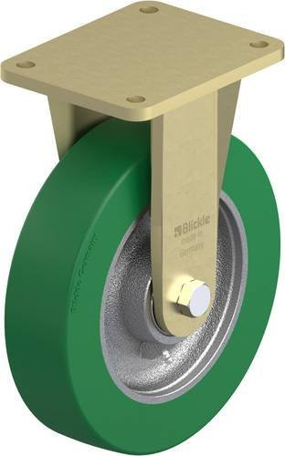 Blickle Bockrolle BS-GST 250K in Grün und Silber mit 250 mm Rad-Durchmesser und 1200 kg Tragfähigkeit - Bild 1