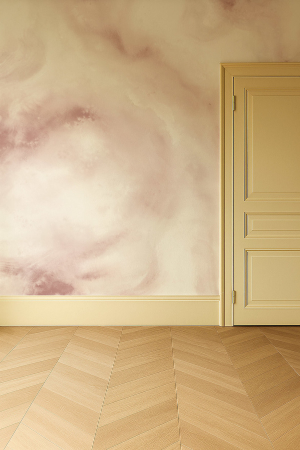 Clarke & Clarke Mural Viento Tapete in Pink mit abstraktem Naturdesign - Bild 2