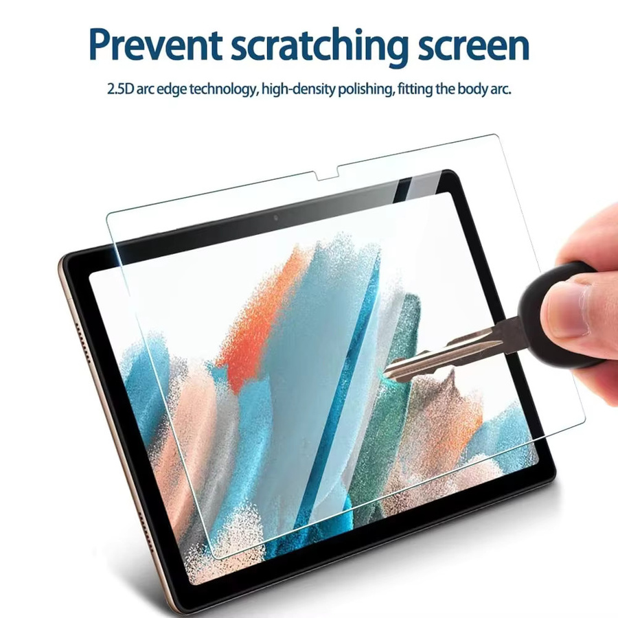 2 Stück Samsung Galaxy Tab A8 10,5 Zoll 2022 X200 X205 Displayschutzfolie aus gehärtetem Glas, transparent - Bild 3