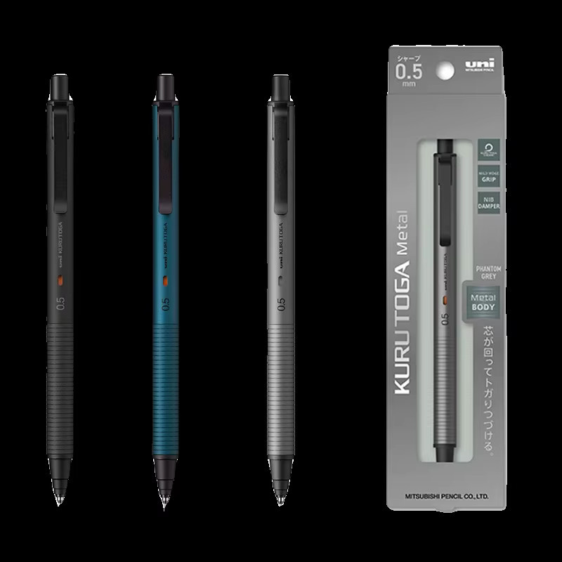 Uniball Kuru Toga Druckbleistift mit 0,5 mm Mine und automatischer Drehtechnik in Graphit - Bild 4