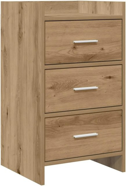 vidaXL Nachttisch Artisan-Eiche in Braun aus Holzwerkstoff, B/T/H: 40 x 36 x 70 cm - Bild 1