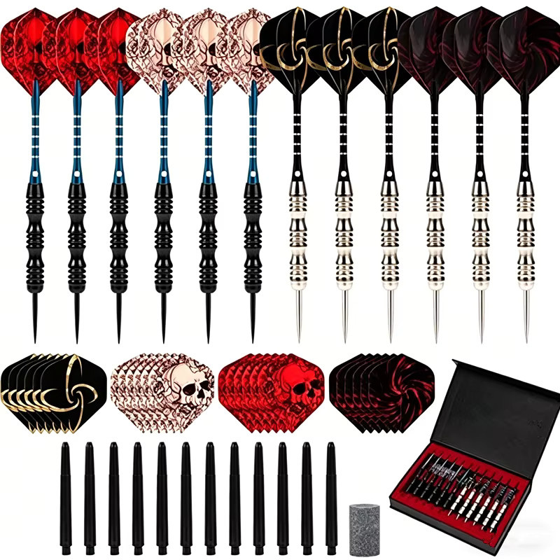 Yernea Dart Profi-Metall-Dartpfeile, 12-teiliges Set, Metall, Bunt / Mehrfarbig - Bild 4