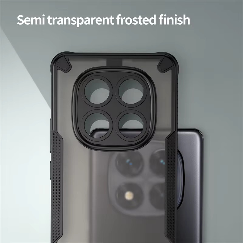 Xiaomi Hybrid Handyhülle Transparent Stoßfeste Schutzhülle für Redmi Note 15 Pro Plus, Redmi Note 15, Redmi Note 14 Pro und Poco M8 Pro mit Kameraschutz - Bild 3