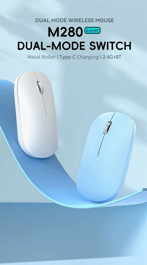 Lenovo Kabellose Maus in Silber mit USB-C Schnellladung, Silent Click und Dual-Mode Bluetooth sowie 2,4G für mehrere Geräte mit 4 einstellbaren DPI - Bild 2