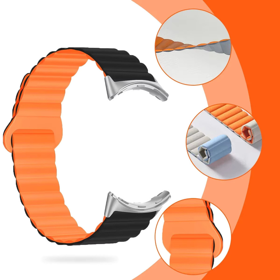 Geekthink Uhrenarmband Silikon, Magnetisches Schlaufenarmband, Unisex - Bild 4