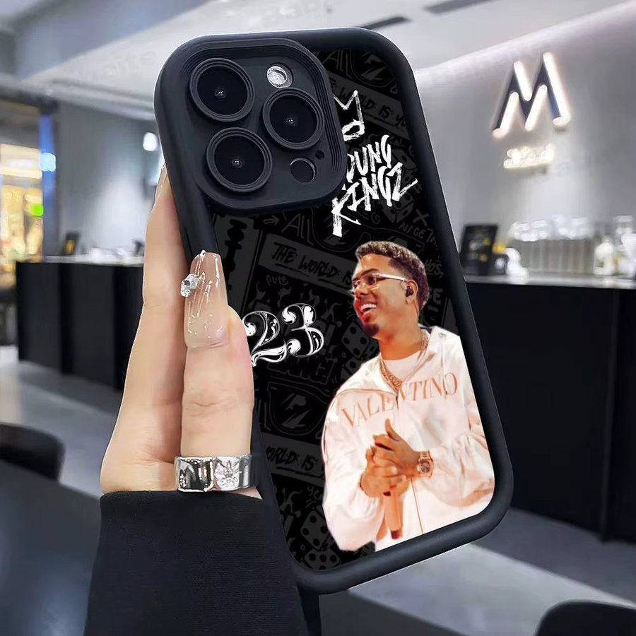 Stoßfeste Silikon Handyhülle im Myke Towers Rapper Design für iPhone 17, 16, 15, 14, 13, 12, 11 (Pro, Max, Plus) als Softcover - Bild 6