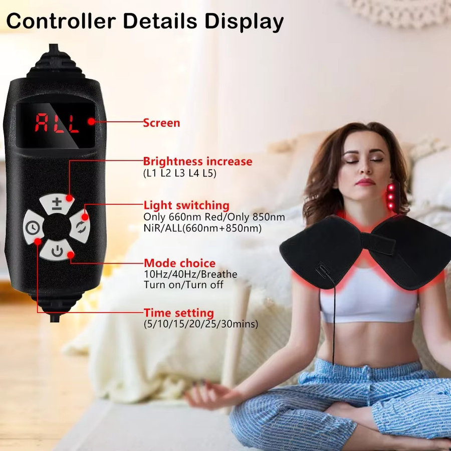 ZONGKUNG Lichttherapie-Pad, Schwarz - Bild 2