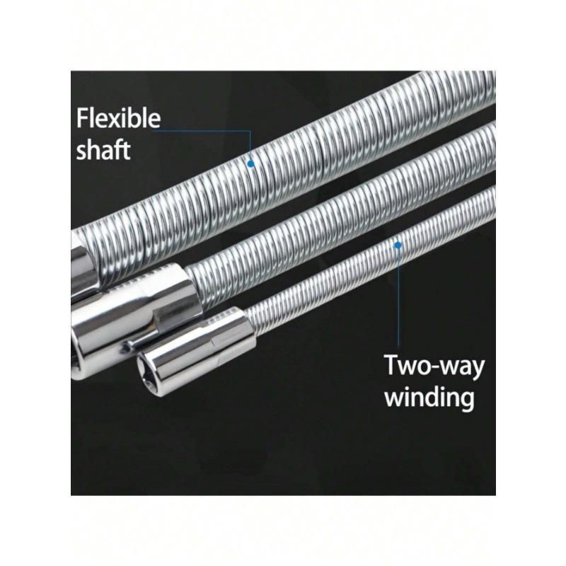 Flexibler Stecknussadapter 1/4 Zoll von SZwatch in Silber aus Stahl für Elektrowerkzeuge - Bild 4