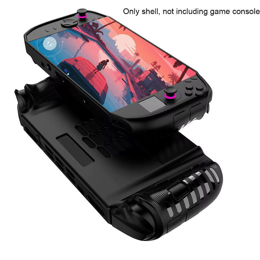 Lenovo Legion Go 2 weiche TPU-Schutzhülle in Schwarz mit kratzfestem Griff und integriertem Ständer - Bild 4