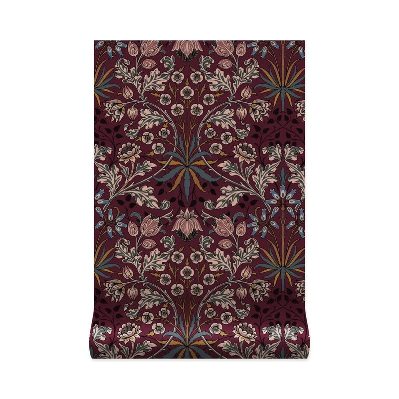 House of Hackney Tapete Hyacinth Mulberry mit floralem Art Nouveau Design, Vlies, Breite: 54 cm, Länge: 300 cm - Bild 2