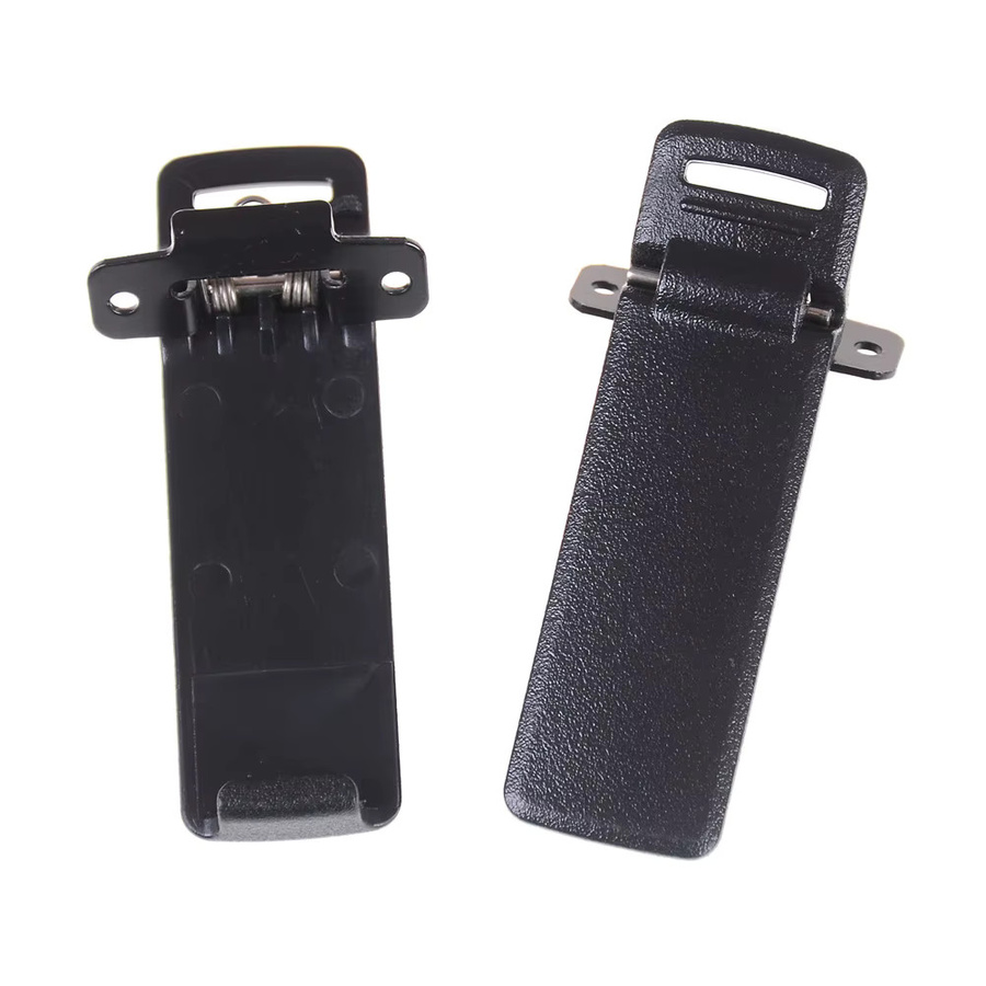 2er-Set Gürtelclips mit Schrauben als Ersatzteil für Baofeng UV-5R Walkie Talkie in Schwarz - Bild 2