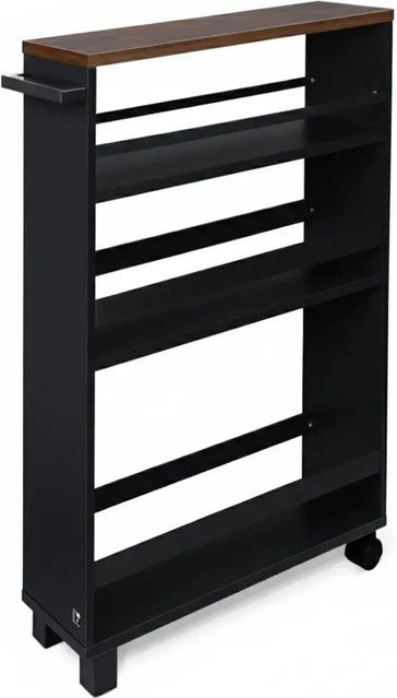 Bomoe Nischenregal Hylla in Braun und Schwarz, Breite: 15 cm, Höhe: 79 cm, Tiefe: 50 cm - Bild 1