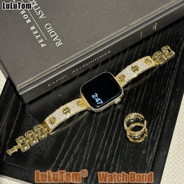 LuLuTom Uhrenarmband Edelstahl, Silber, Diamant, Unisex - Bild 1