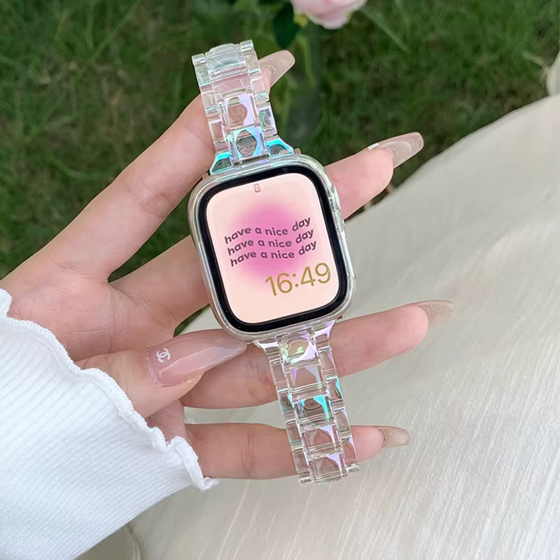 Armband für Apple Watch, Kunststoff, bunt, Unisex - Bild 5