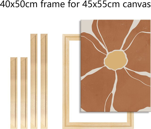 Holzrahmen Little PP in Beige für Leinwand und Poster, B/H: 40 x 50 cm - Bild 1