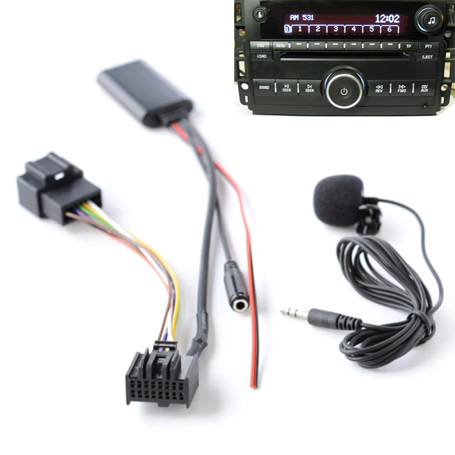 Bluetooth 5.0 Audio Empfänger Adapter mit 3,5 mm Klinke für Saab 9-3 und 9-5 in Schwarz - Bild 2