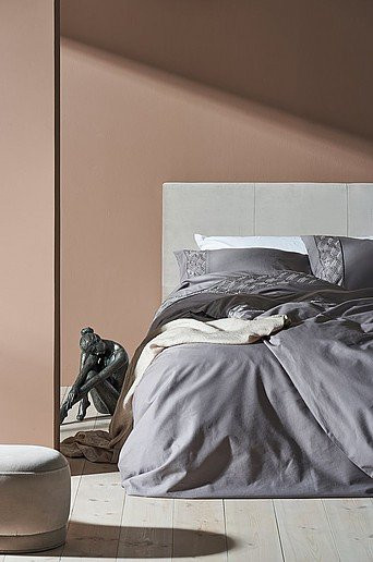 Jotex DVALA Bettbezug aus Baumwolle in Grau mit modernem Grafikdesign - Bild 1