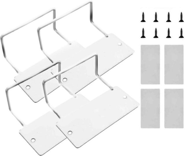 4er-Pack Matratzenhalterungsstange aus Metall in Weiß zur Stabilisierung von Metallbettrahmen - Bild 1