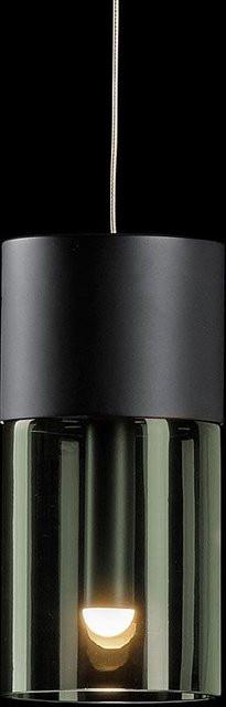 Holtkötter Aura P3 LED-Pendelleuchte in Schwarz mit rauchgrauem Glas und dim2warm Technologie (1800K - 2900K) - Bild 1