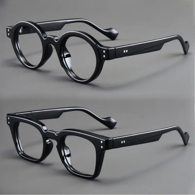 Hindfield Lesebrille, Unisex, Vollrand, Rund, Schwarz, Kunststoff - Bild 1