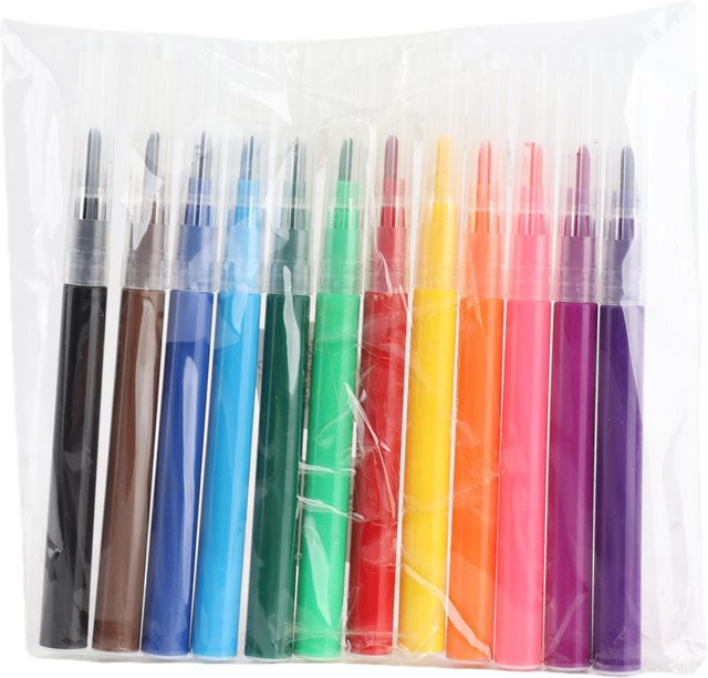 12 Stück Waschbare Aquarellfarben Stifte Marker Set mit bunten Airbrush Farbpatronen für Elektrische Sprühstifte von Painter - Bild 1