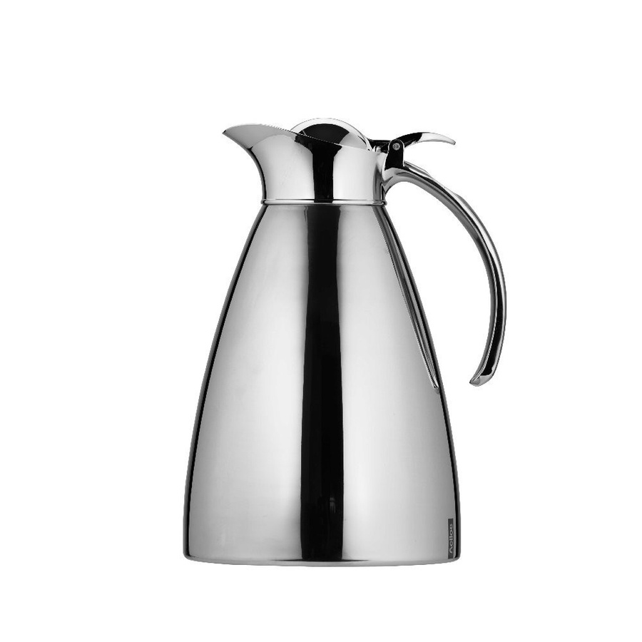 Helios Brilliant Edelstahl-Isolierkanne mit Klappdeckel, Silber, 1,5 l - Bild 1