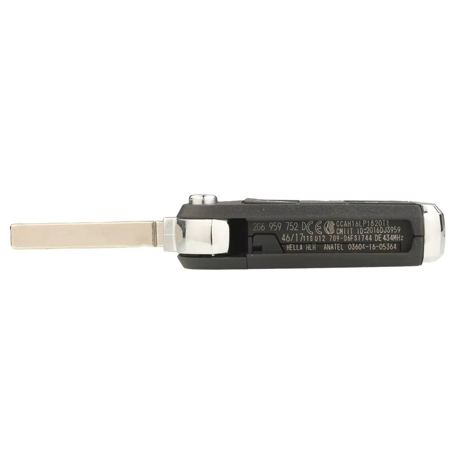Jingyuqin Keyless Go 434 MHz MQB49/5C Autoschlüsselgehäuse Fernbedienung für VW T Cross Polo 2019+ Skoda Golf Seat - Bild 2