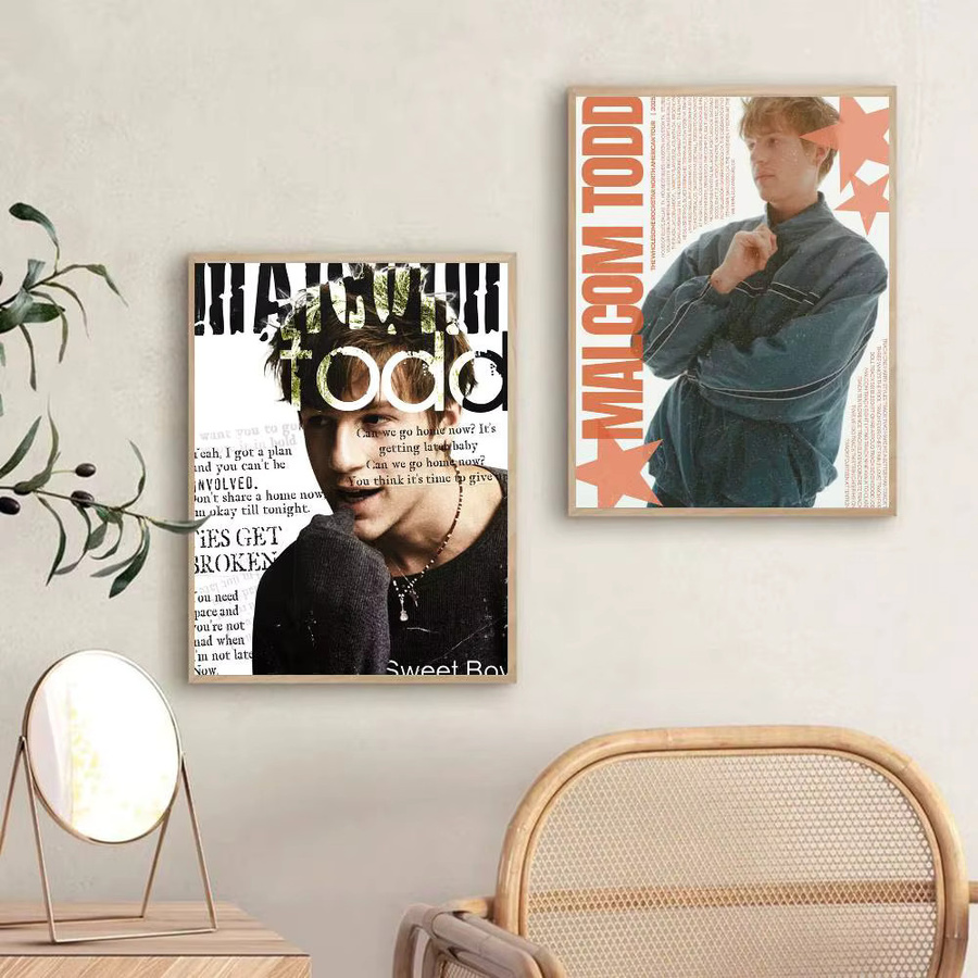 Wasserdichter Wandkunstdruck Singer M-Malcolm Todd Poster Aufkleber in Mehrfarbig, Bilibili Design - Bild 5