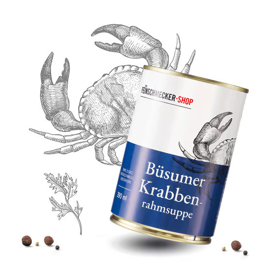 Feinschmecker-Shop Büsumer Krabbenrahmsuppe 390 g - Bild 2