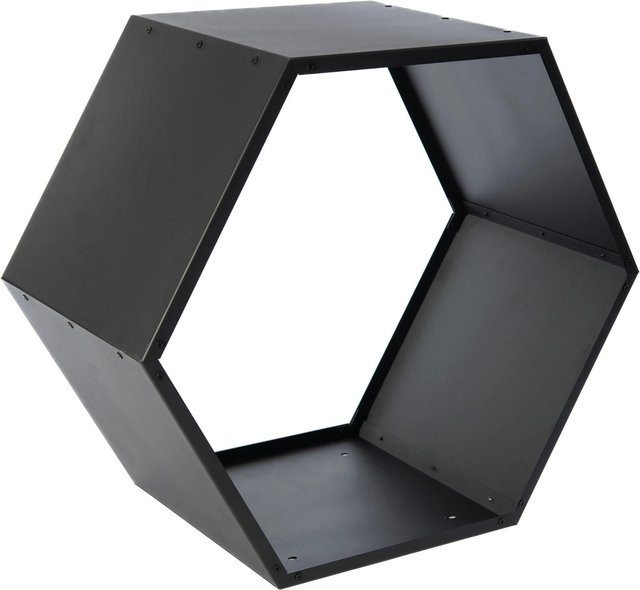 Westmann Kaminholzregal Biene aus Stahl in Schwarz mit Wabenform, B: 88 cm, T: 45 cm, H: 77 cm - Bild 1