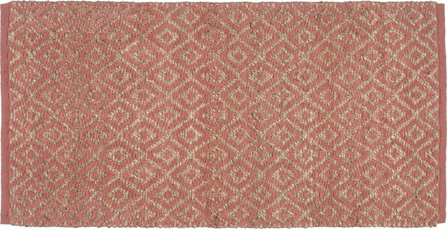 Ancient Secrets Jute-Baumwoll Teppich Terracotta B: 60 cm, L: 120 cm - Bild 1